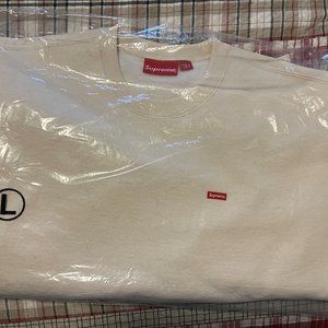 New authentic Supreme box logo sweatshirt - Natural